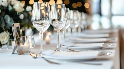 An event coordinator managing a corporate event, with event planning materials and a professional setup on a white background.