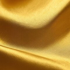 Golden silk, satin close up. Fabric texture