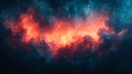 Elegant combination of dark teal soft coral with a smooth grainy texture and noise effect creating a vibrant and modern abstract background