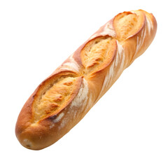 Baguette isolated on transparent background