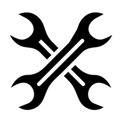 Vector Design Wrench Icon Style