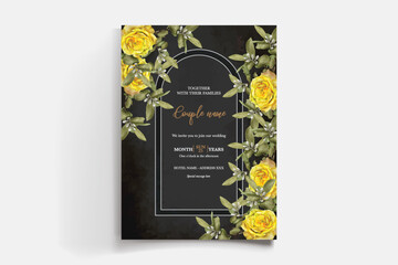 BRIDAL SHOWER FLORAL INVITATION TEMPLATE
