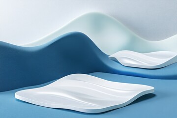 Stylish 3D Business Card with Raised Text Effects on Isolated Background Space