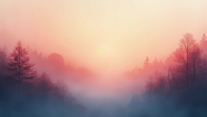 Nature in fog and smoke, Generative AI
