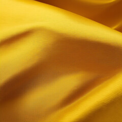 Golden silk, satin close up. Fabric texture