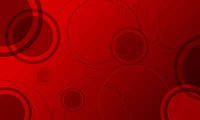 red multi circles shapes funny pattern textures abstract background