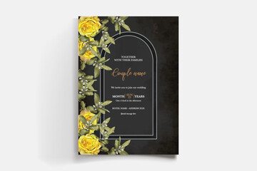 BRIDAL SHOWER FLORAL INVITATION TEMPLATE