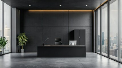 HR Administrative Assistant maintaining employee records and handling office administration in a sleek gray office space.