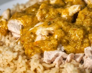 chicken curry with rice
