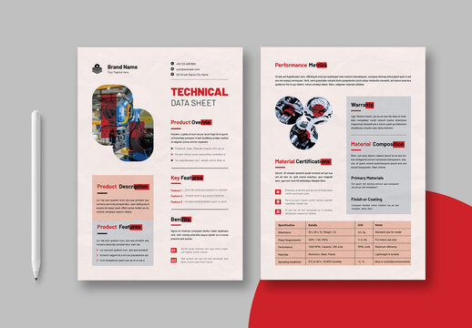 Technical Data Sheet Template