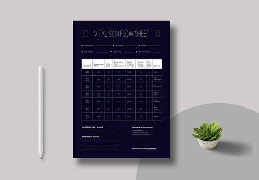Vital Sign Flow Sheet Template