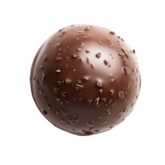 Chocolate ball Isolated on transparent background