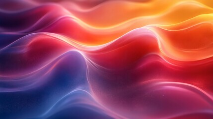 Obraz premium Futuristic 3D background smooth lines and rich color gradients forming a dynamic and modern abstract art design with intricate details