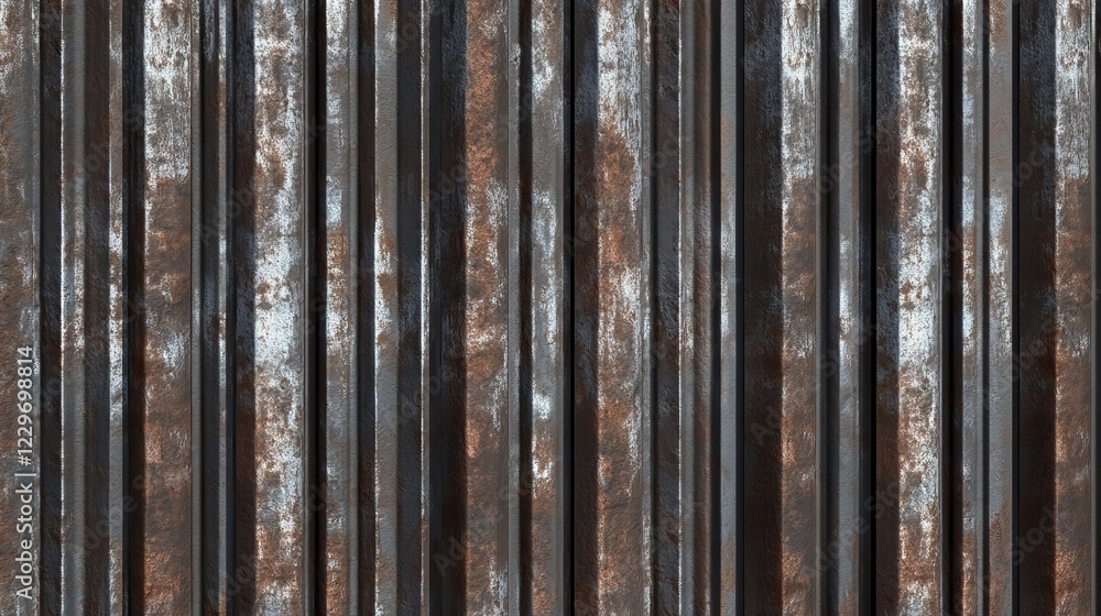 Poster a textured metal surface with brown rust and visible surface corrosion, perfect for adding depth and