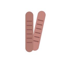 Sausage icon illustrated in vector on white background