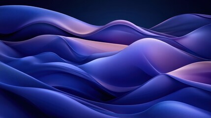 Obraz premium Abstract blue and purple waves.