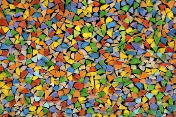 Colorful stacked logs, background image, Germany, Europe