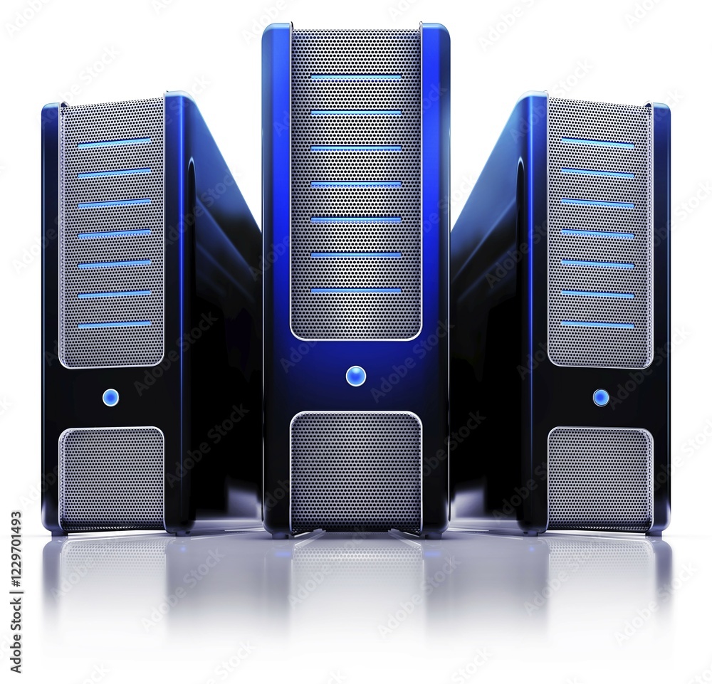 Poster high resolution rendering of servers