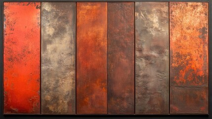Close-up of oxidized metal with varying rust shades and surface imperfections, ideal for creating a rugged, raw background