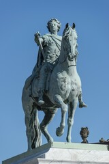 Obraz premium Statue of King Frederick V, 1723-1766, palace square, Copenhagen, Denmark, Europe