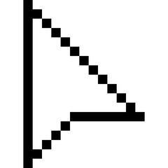 Cursor icon. Pointer cursor. Finger pointer. Clicking mouse cursor 