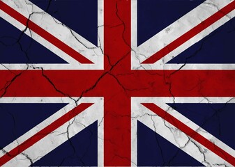 Fototapeta premium Great britain flag with texture on background