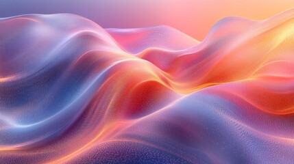 Obraz premium Abstract colorful waves, flowing fabric texture.