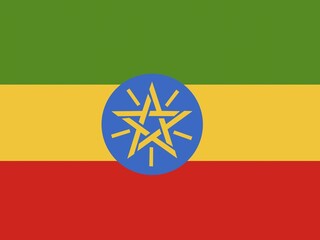 Official national flag of Ethiopia