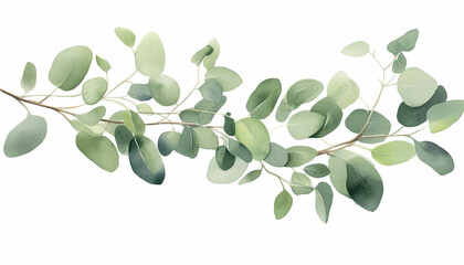 branch with green leaves