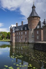Fototapeta premium Moated castle Anholt, Isselburg, Münsterland, North Rhine-Westphalia, Germany, Europe