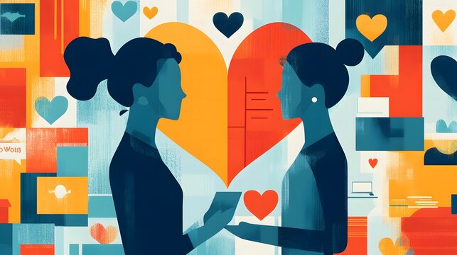 A touching flat illustration for World Social Work Day, showing social workers supporting individuals in various settings like schools, hospitals, and community centers. The colors are warm