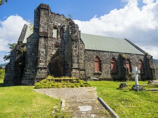 Decayed Saint Thomas Anglican Church, Half Way Tree, Basseterre, Saint Kitts and Nevis, Central America