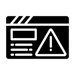 Vector Design Web Warning Icon Style