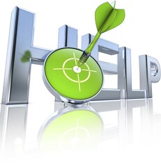 High resolution rendering of a help icon