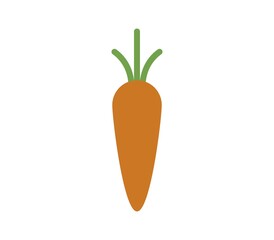 Carrot icon illustrated in vector on white background