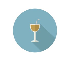 Cocktail icon illustrated in vector on white background