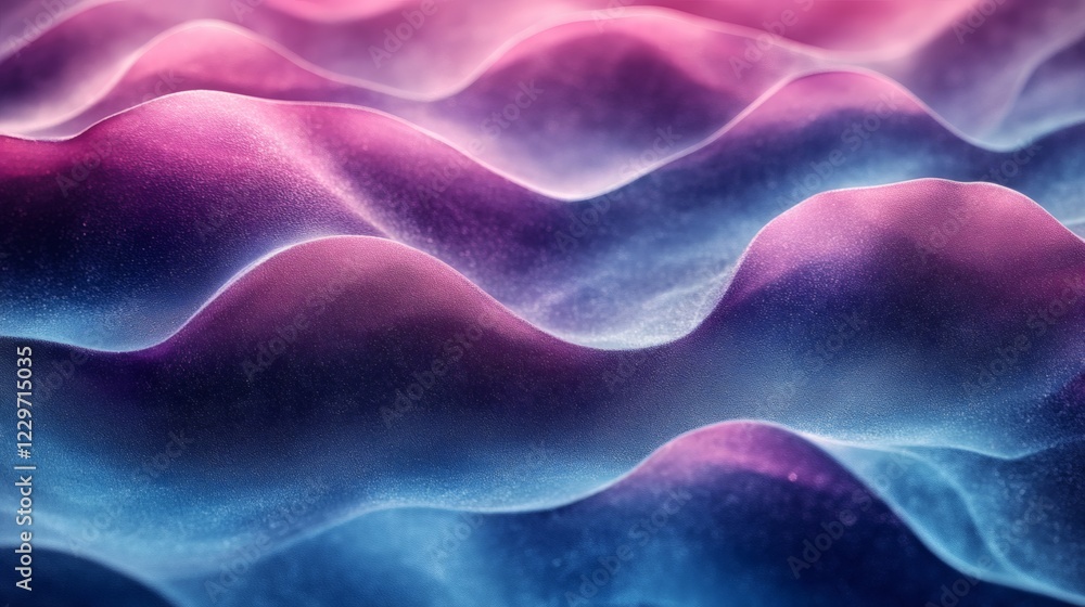 Poster grainy abstract background a blend of teal and deep purple waves featuring a textured noise effect f