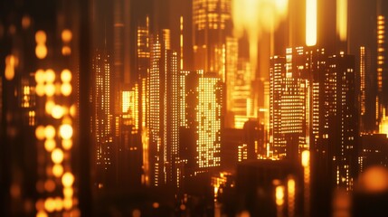 Futuristic Digital Globe Covered in Glowing Stock Market Data Points and Clean Sections