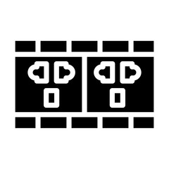 Vector Design Power Socket Icon Style