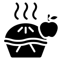 Vector Design Apple Pie Icon Style