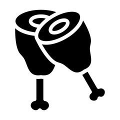 Vector Design Ham Leg Icon Style