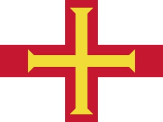 Official national flag of Guernsey