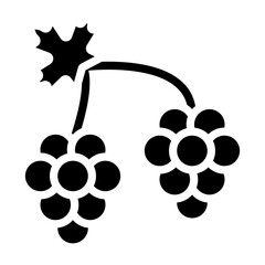 Vector Design Grapes Icon Style