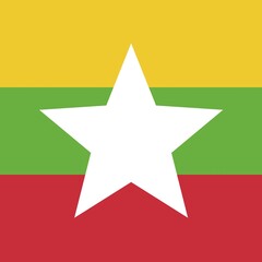 Official national flag of Myanmar