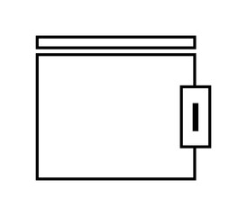 Wallet icon illustrated in vector on white background