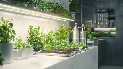 Fototapeta premium Smart Home Integrated Garden