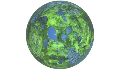 High resolution illustration of planet Uranus, The seventh planet from the Sun with the third largest diameter in our solar system