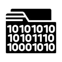 Vector Design Binary Icon Style