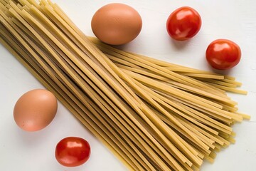 A photo of fresh pasta noodles