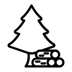 Ski Tree line Icon